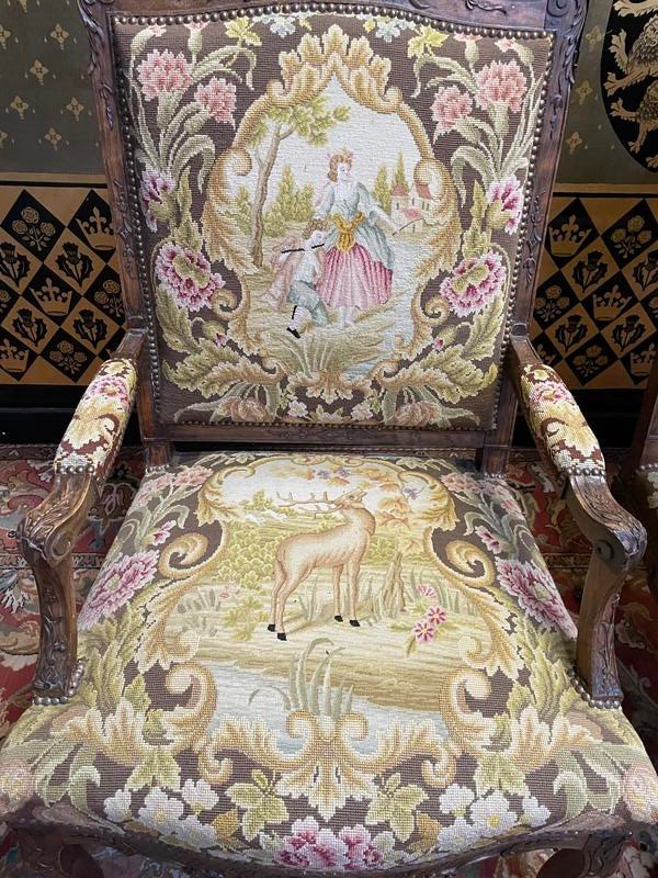 Pair Of Regency Armchairs With Points -photo-2