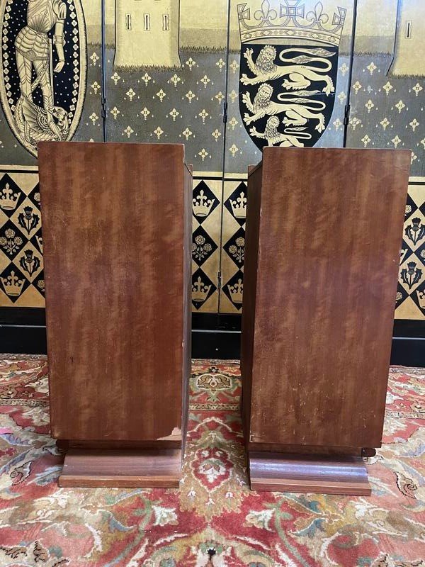 Pair Of Art Deco Period Bedside Tables -photo-4