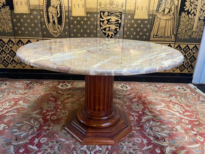 Round Marble Dining Table 