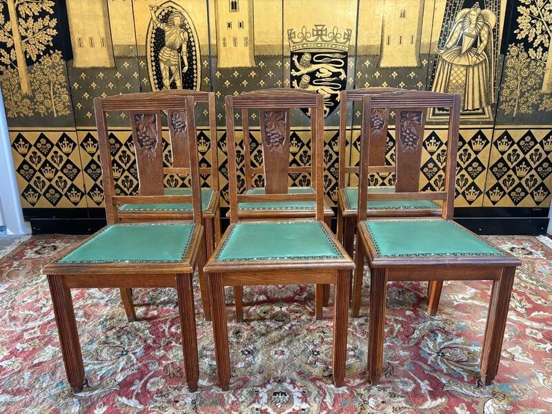 6 Art Deco Chairs 