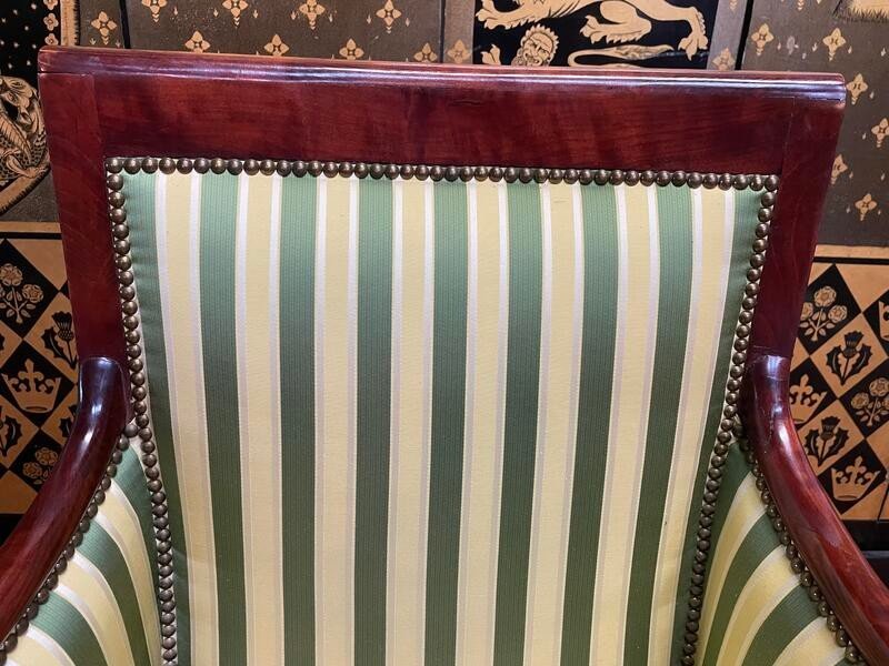 Fauteuil - Bergère En Acajou De Empire-photo-1