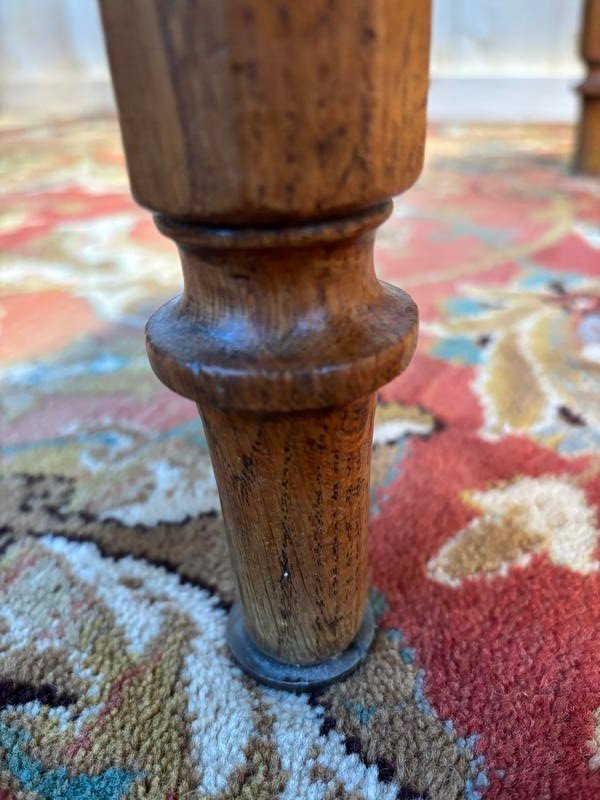 Louis Philippe Style Oak Desk Or Table-photo-7