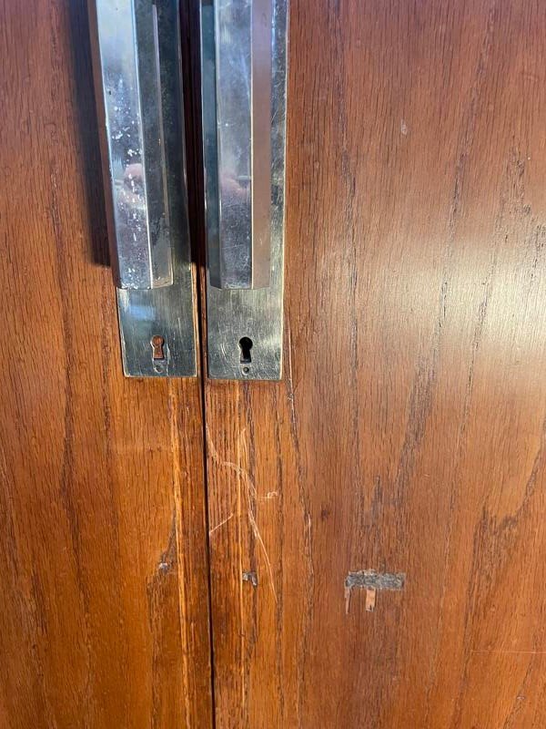 Bedroom Wardrobe - Art Deco Period Wardrobe In Oak -photo-3