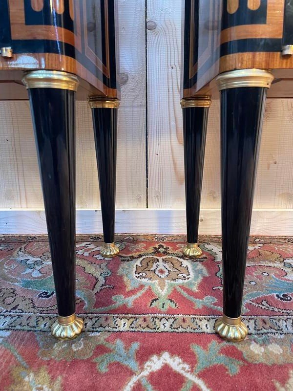 Pair Of Louis XVI Style Bedside Tables By Jansen-photo-1