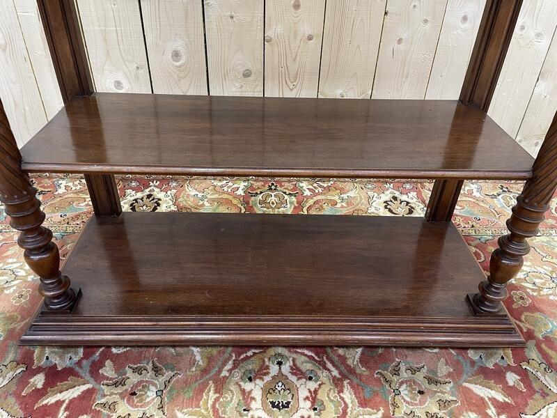 Henri II Walnut Side Table - Console -photo-3