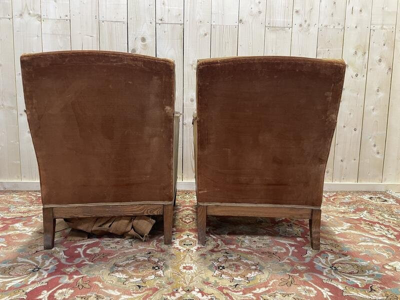 Pair Of Art Deco Bergeres -photo-3