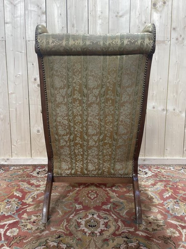 Fauteuil Anglais En Acajou à Oreilles -photo-2