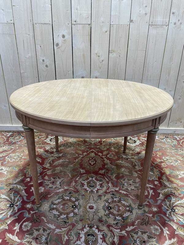Louis XVI Cherry Wood Dining Table With Two Extensions -photo-1