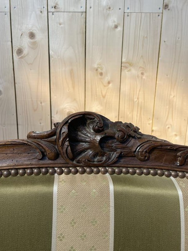 Canapé - Banquette De Style Louis XV - Rocaille -photo-2