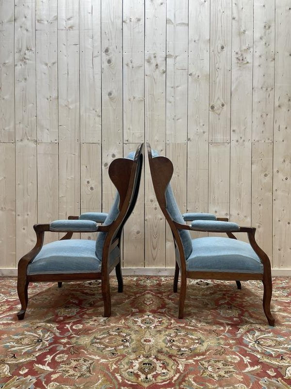 Pair Of Louis Philippe Voltaire Armchairs -photo-3