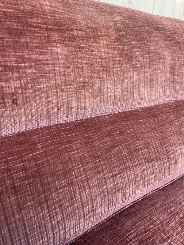 Napoleon III Period Toad Sofa - Bench In Pink Velvet -photo-2