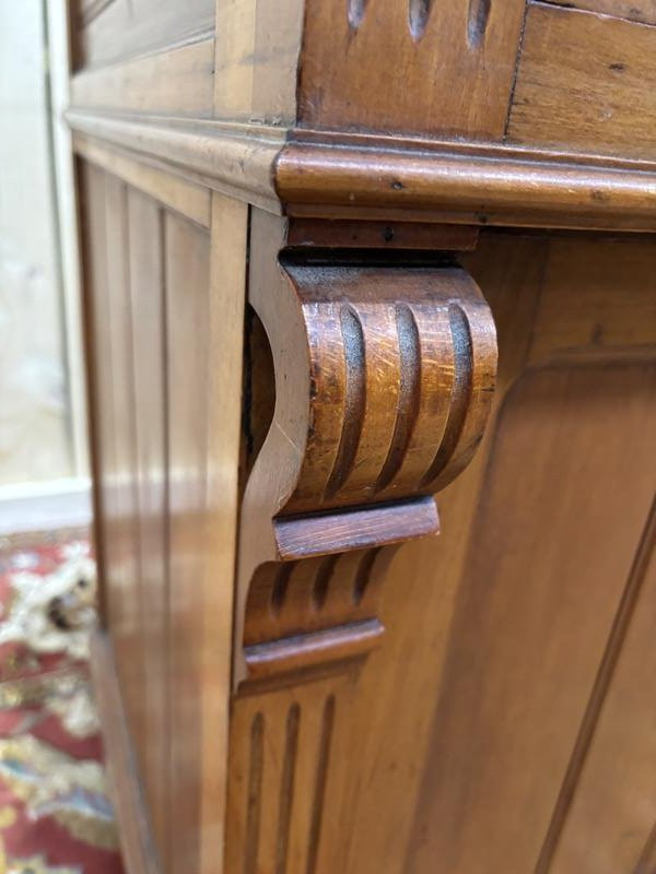 Walnut And Carrara Marble Bathroom Vanity-photo-5