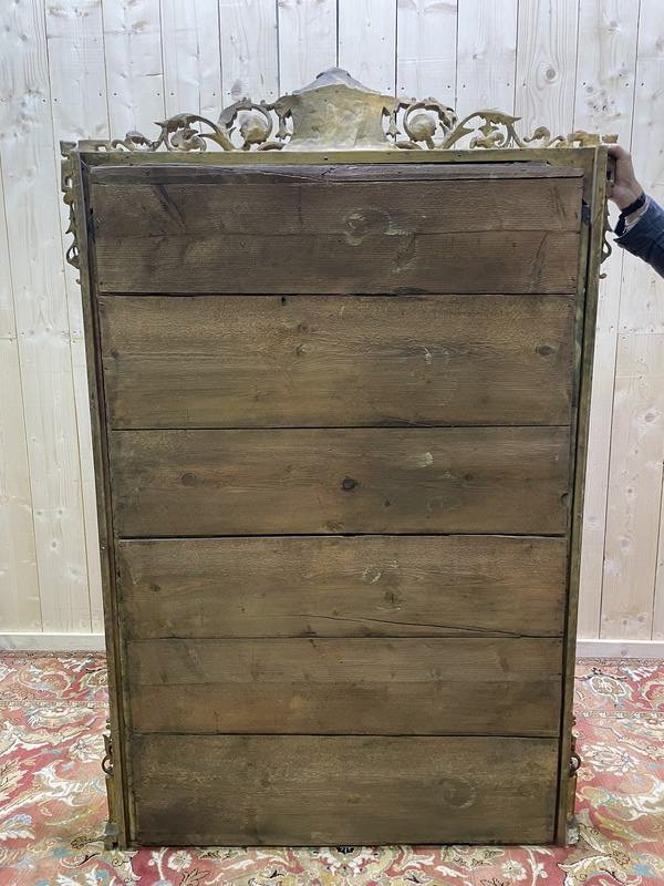 Miroir En Bois Et Stuc Doré époque Louis Philippe -photo-3