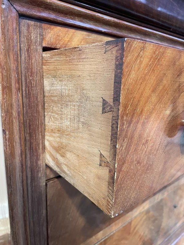 Commode époque Restauration 1830 En Placage De Noyer -photo-1
