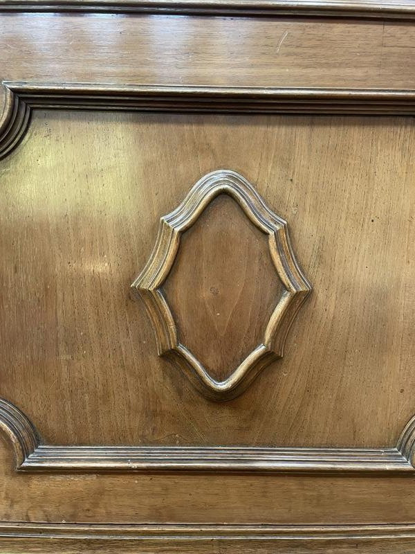 English Style Walnut Display Cabinet Bookcase 1900-photo-1