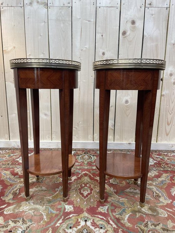 Paire De Tables De Chevets De Style Directoire - Louis XVI-photo-4