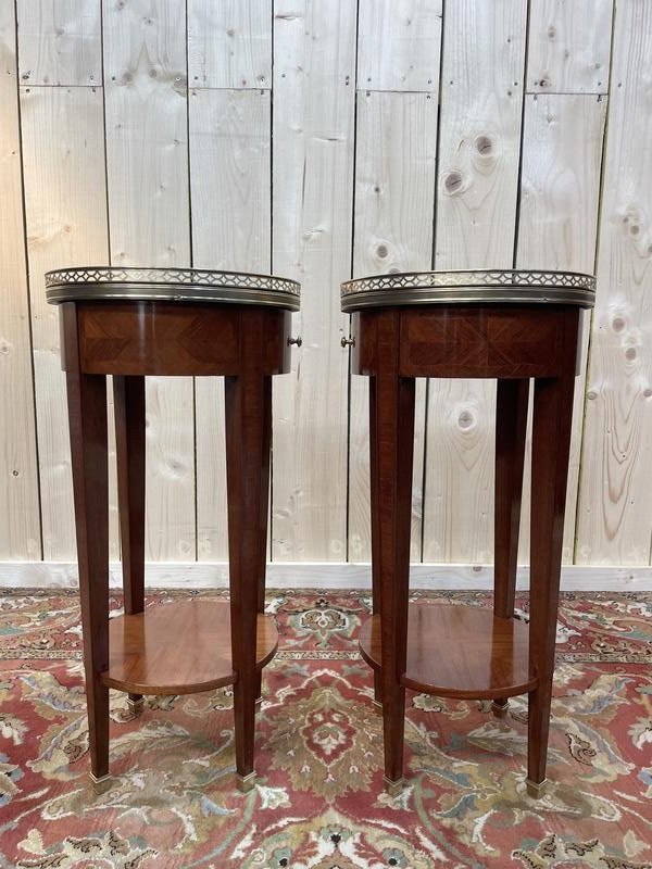 Paire De Tables De Chevets De Style Directoire - Louis XVI-photo-3