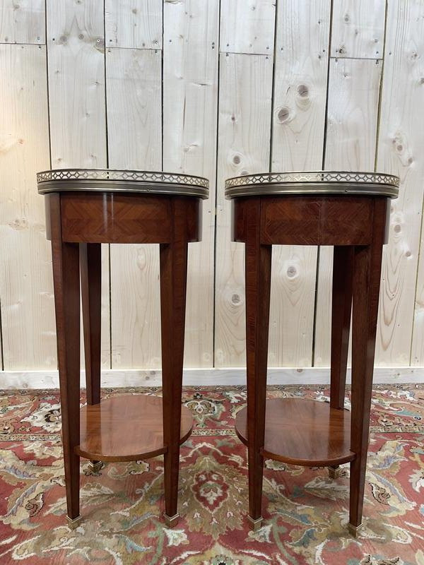 Paire De Tables De Chevets De Style Directoire - Louis XVI-photo-4
