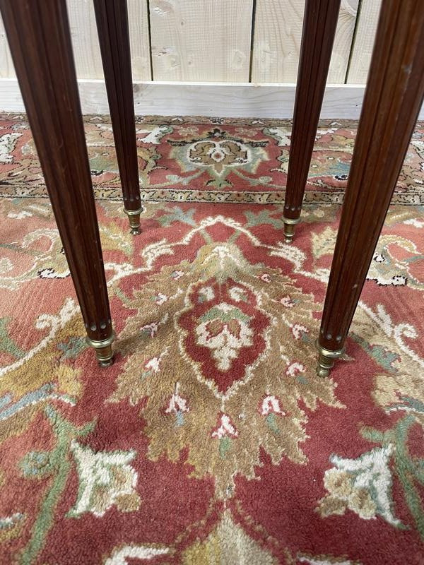 Paire De Tables De Chevets Louis XVI Pieds Toupies -photo-1