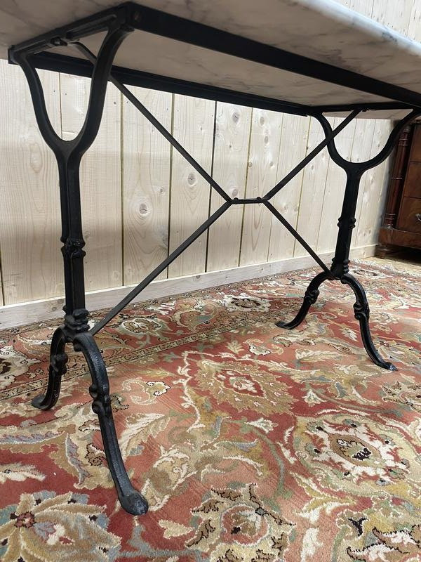Iron And Marble Bistro Table 160 Cm-photo-4