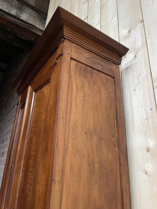 Narrow Empire Period Walnut Wardrobe -photo-1