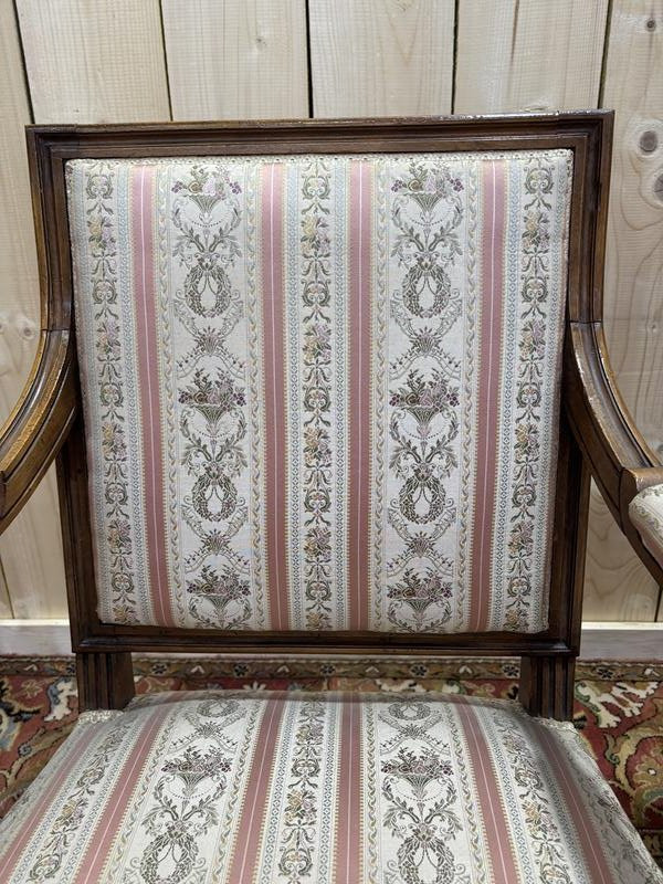 Pair Of Louis XVI Style Armchairs-photo-1