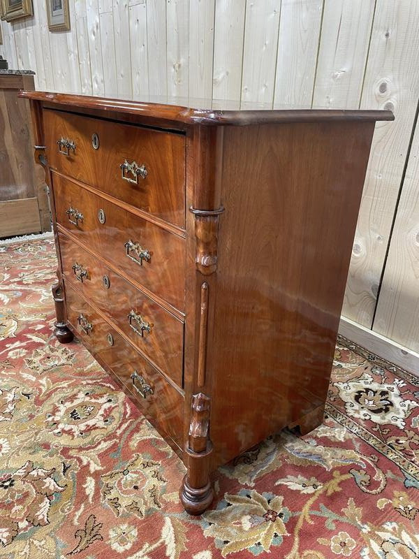 English Mahogany Chest Of Drawers -photo-2