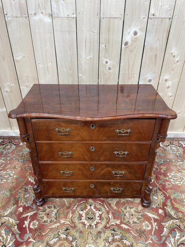 English Mahogany Chest Of Drawers -photo-4
