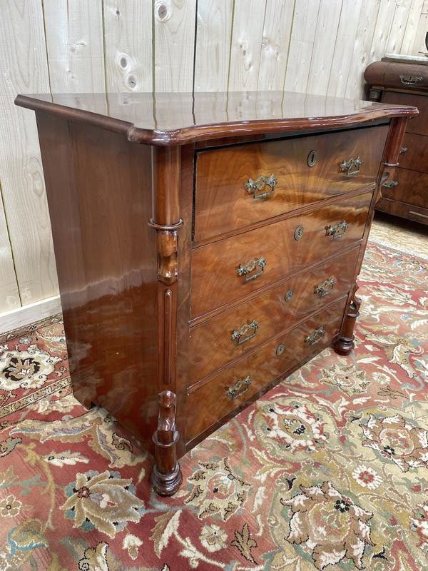 English Mahogany Chest Of Drawers -photo-3