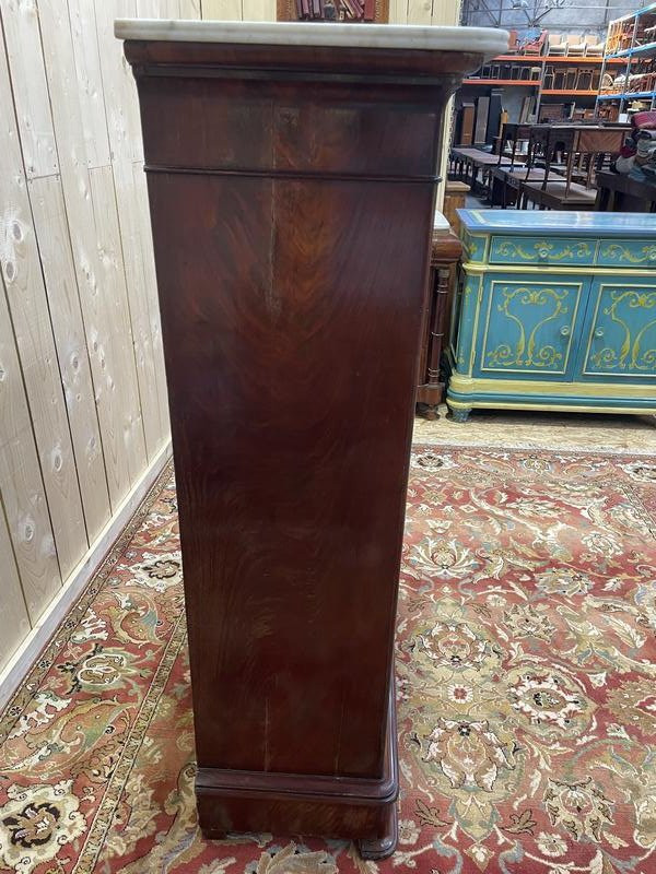 Louis Philippe Mahogany And Mahogany Veneer Secretary -photo-2