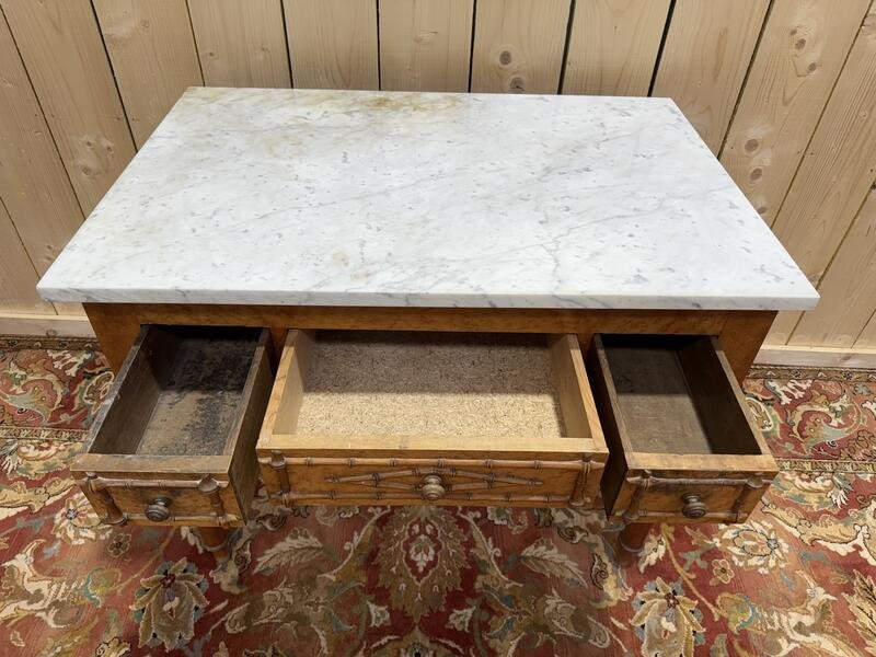 Bamboo And Marble Dressing Table 1900-photo-4