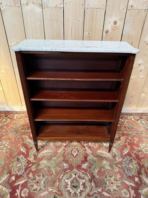 Louis XVI Style Mahogany And Marble Bibus-photo-1