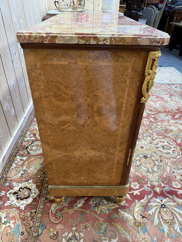Buffet de style Louis Louis XVI en marqueterie -photo-2
