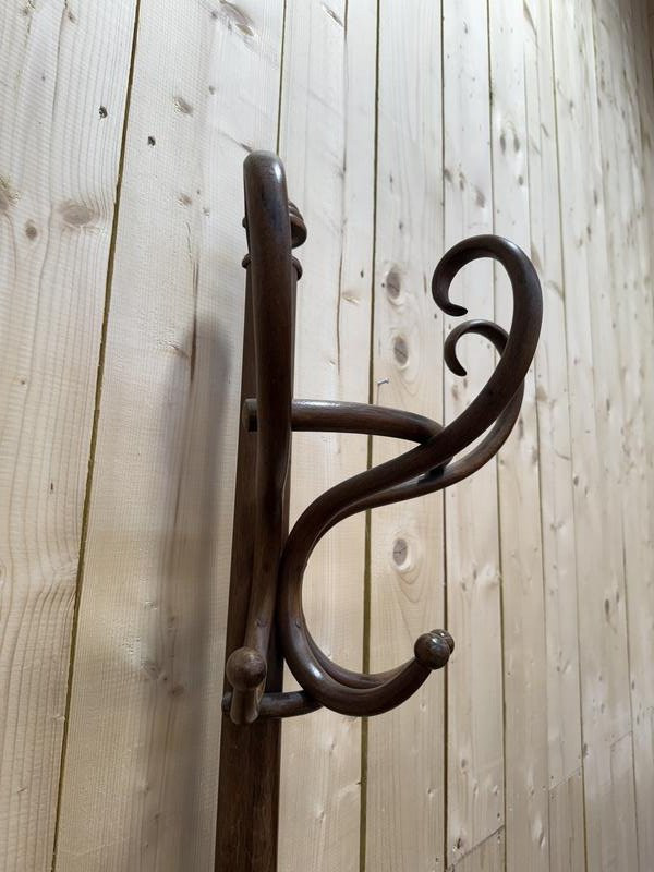 Portemanteau - Perroquet Thonet en bois courbé-photo-2