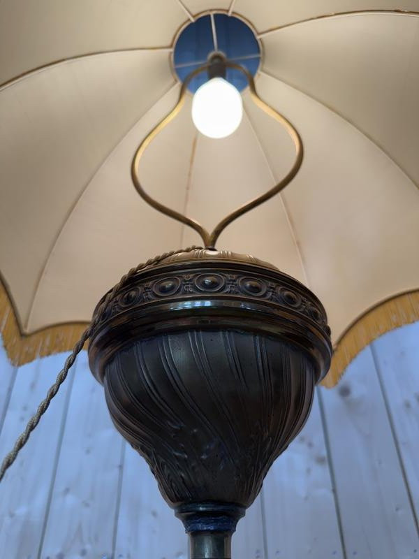 Napoleon III Style Bronze And Onyx Floor Lamp-photo-3