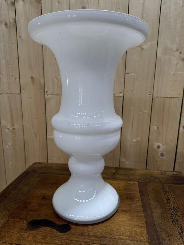 Paire de vases Médicis en verre de Murano -photo-1