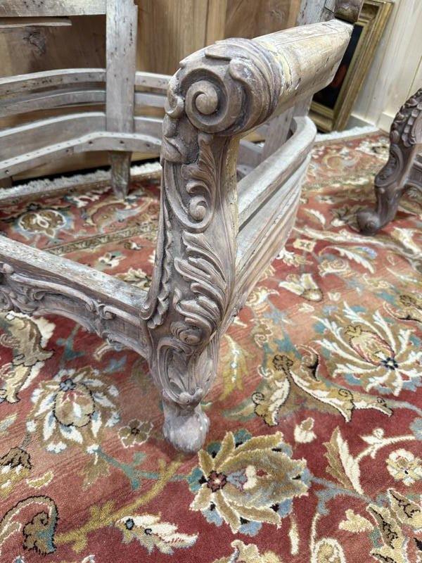 Salon de style Rocaille - Louis XV avec canapé et fauteuils 1920.-photo-4