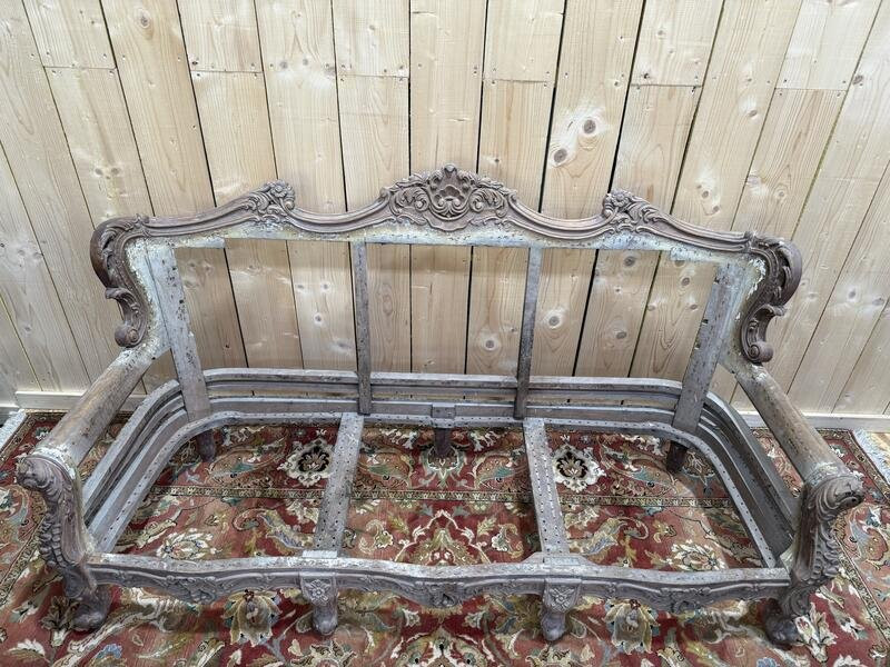 Salon de style Rocaille - Louis XV avec canapé et fauteuils 1920.-photo-3