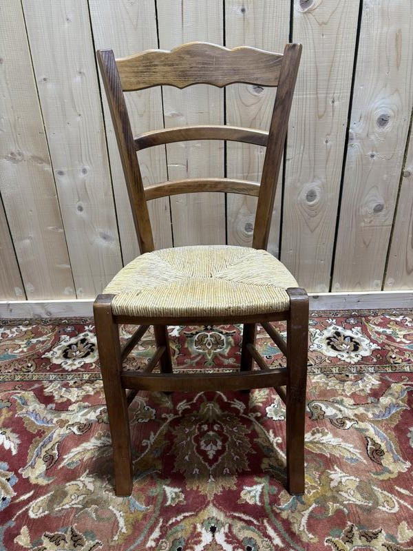 Set Of 4 Straw Chairs -photo-4