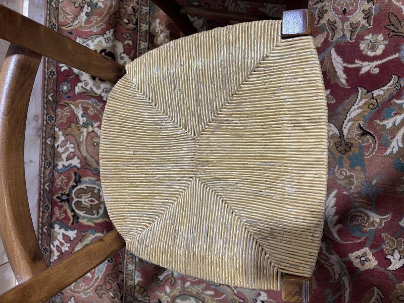 Set Of 4 Straw Chairs -photo-5