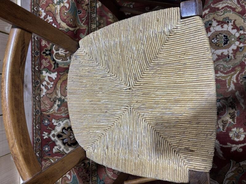 Set Of 4 Straw Chairs -photo-6