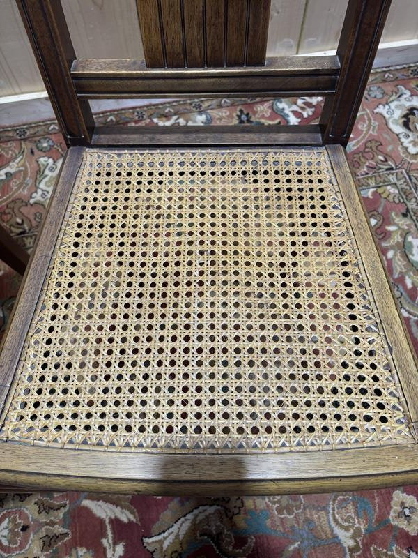 Set Of 4 Caned Art Deco Chairs -photo-5