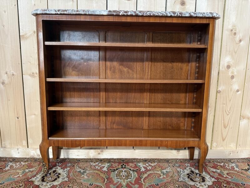 Louis XV Style Bibus - Transition In Marquetry 