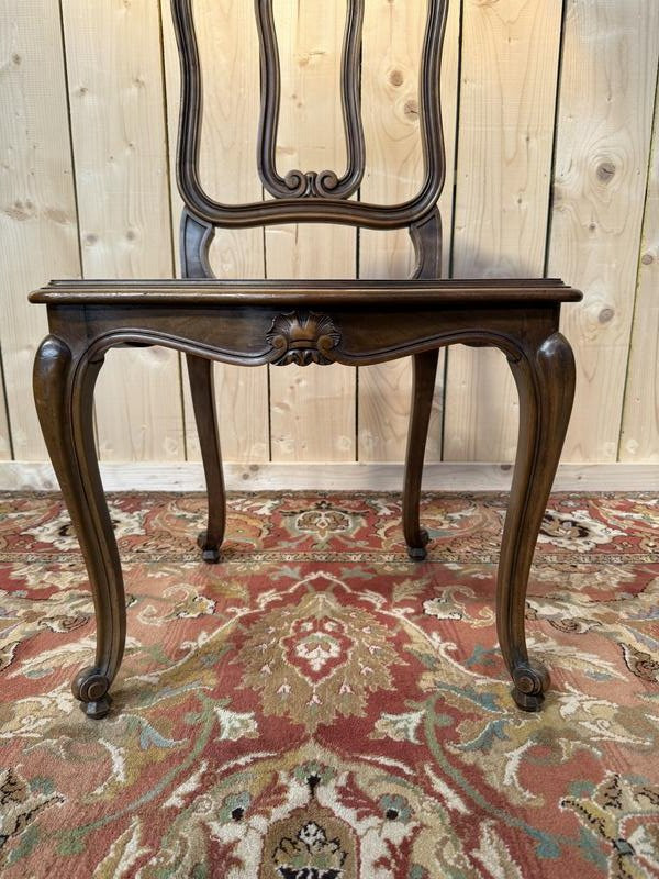 Set Of 6 Venetian-style Caned Chairs - Louis XV-photo-3