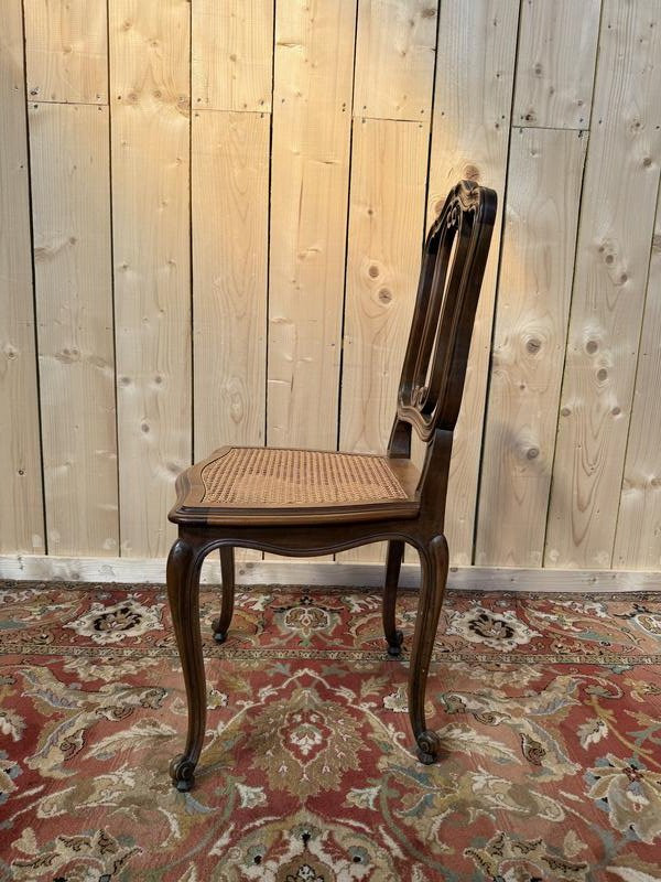 Set Of 6 Venetian-style Caned Chairs - Louis XV-photo-4