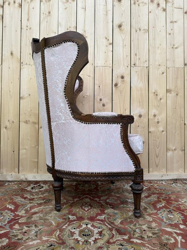 Armchair - Louis XVI Style Bergère - Napoleon III-photo-2