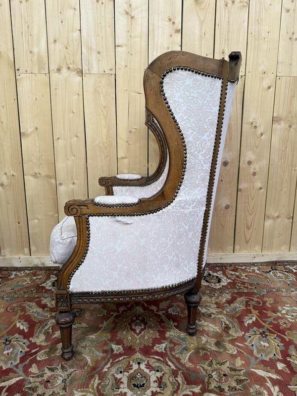 Armchair - Louis XVI Style Bergère - Napoleon III-photo-4
