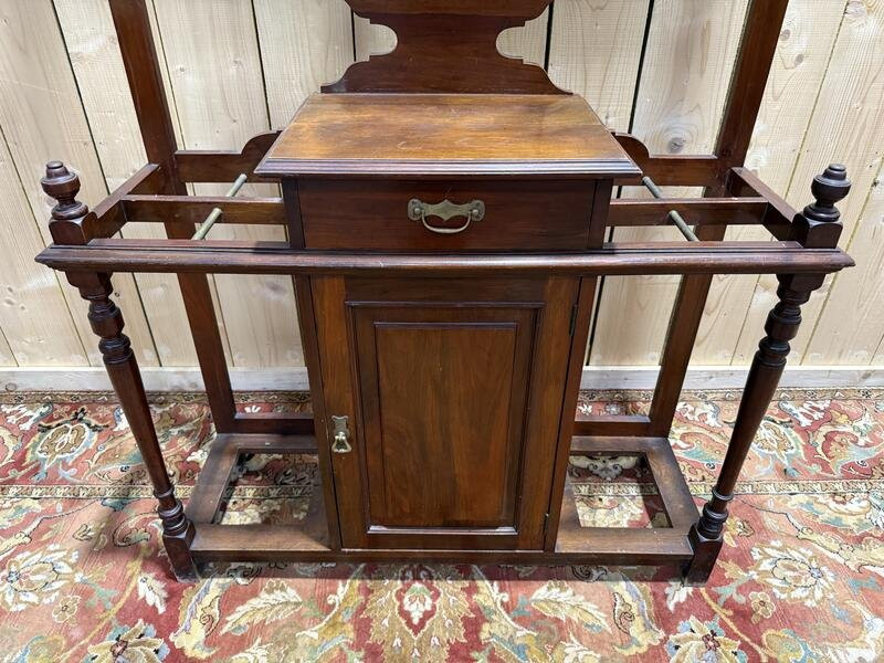 English Wardrobe In Solid Mahogany -photo-3