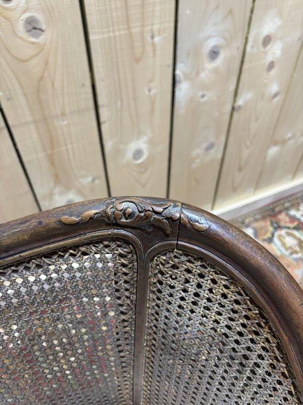 Louis XV Style Caned Office Chair-photo-4