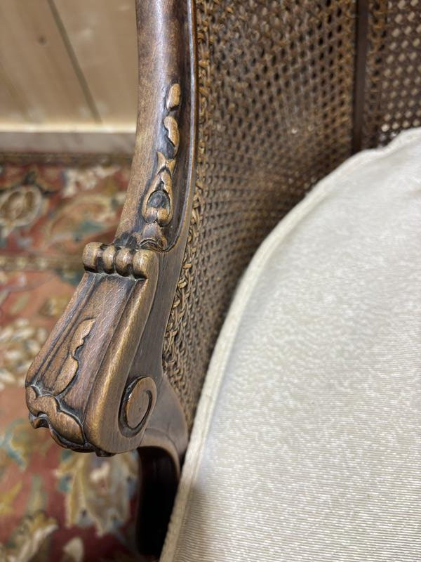 Louis XV Style Caned Office Chair-photo-1